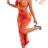 Tie-Dye Bodycon Dress